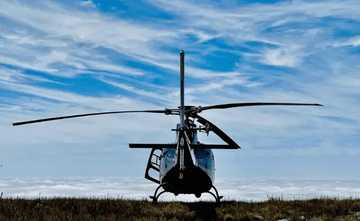 Overberg Aviation's luxury helicopter, ready for lift-off