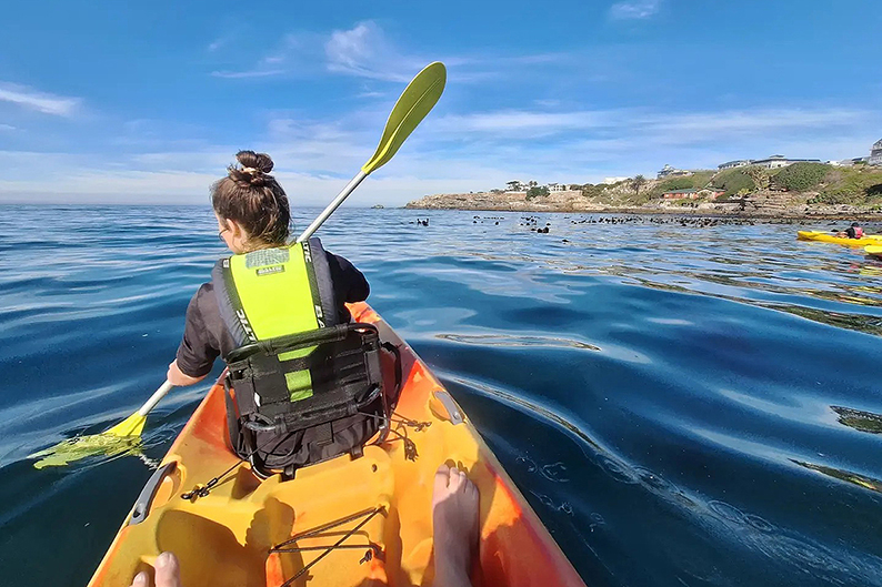 Stable tandem sea kayaks · Walker Bay Adventures